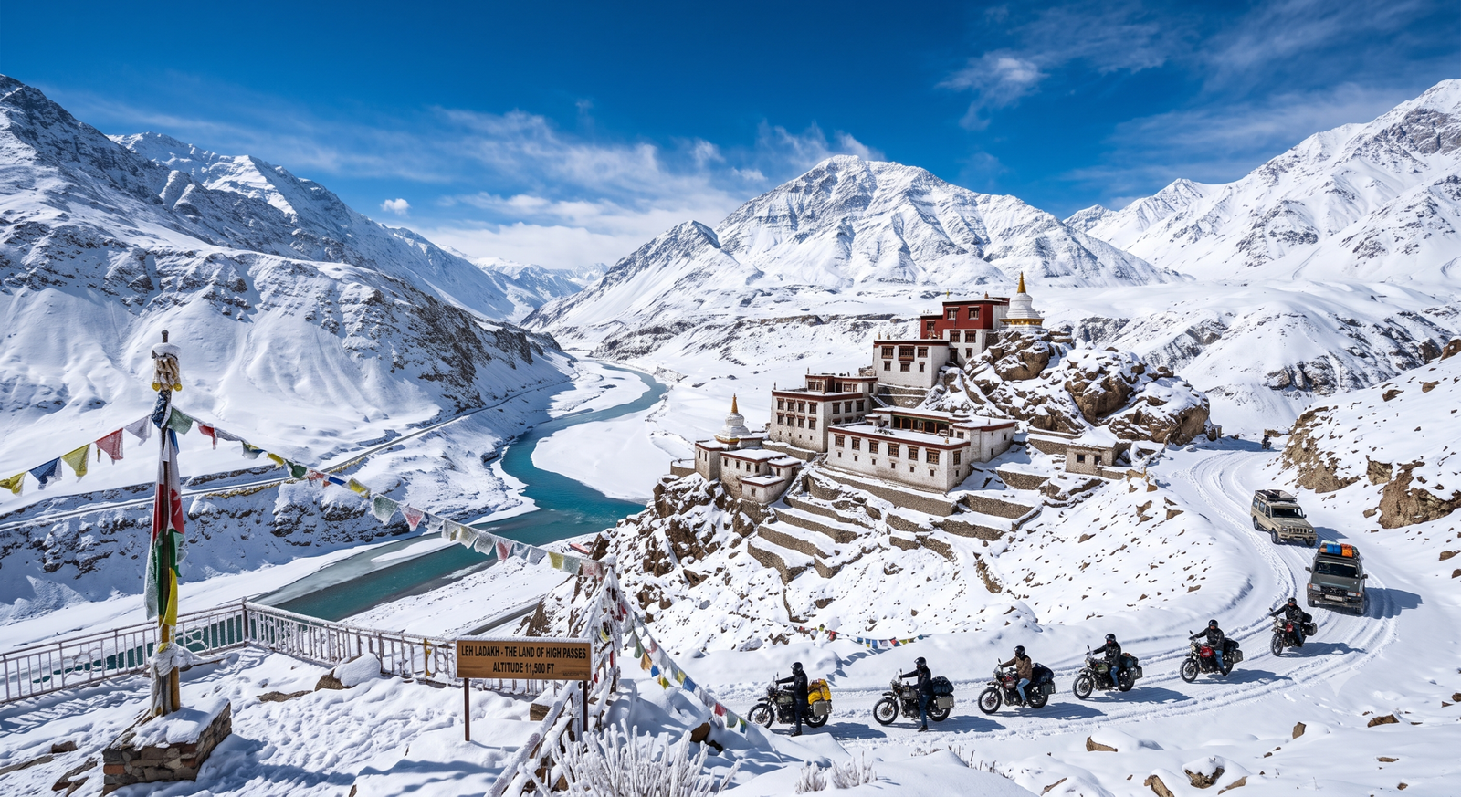 Leh • Hanle • Umling La Premium Motorcycling Tour